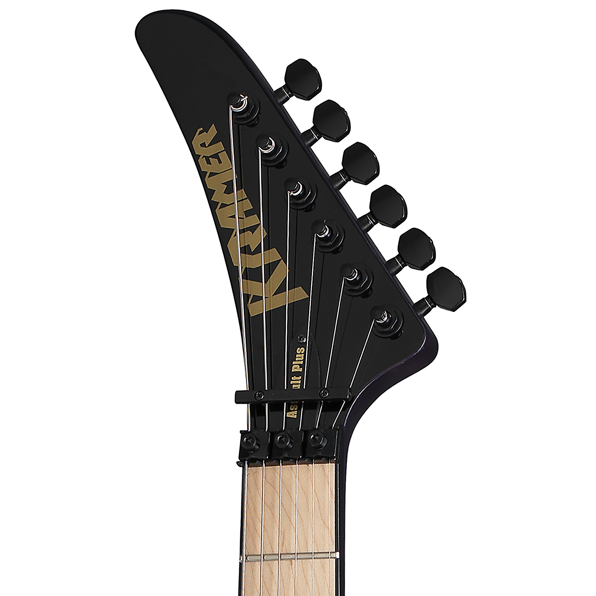 Kramer Assault Plus, Trans Purple Burst 일렉트릭 기타 헤드스톡 전면