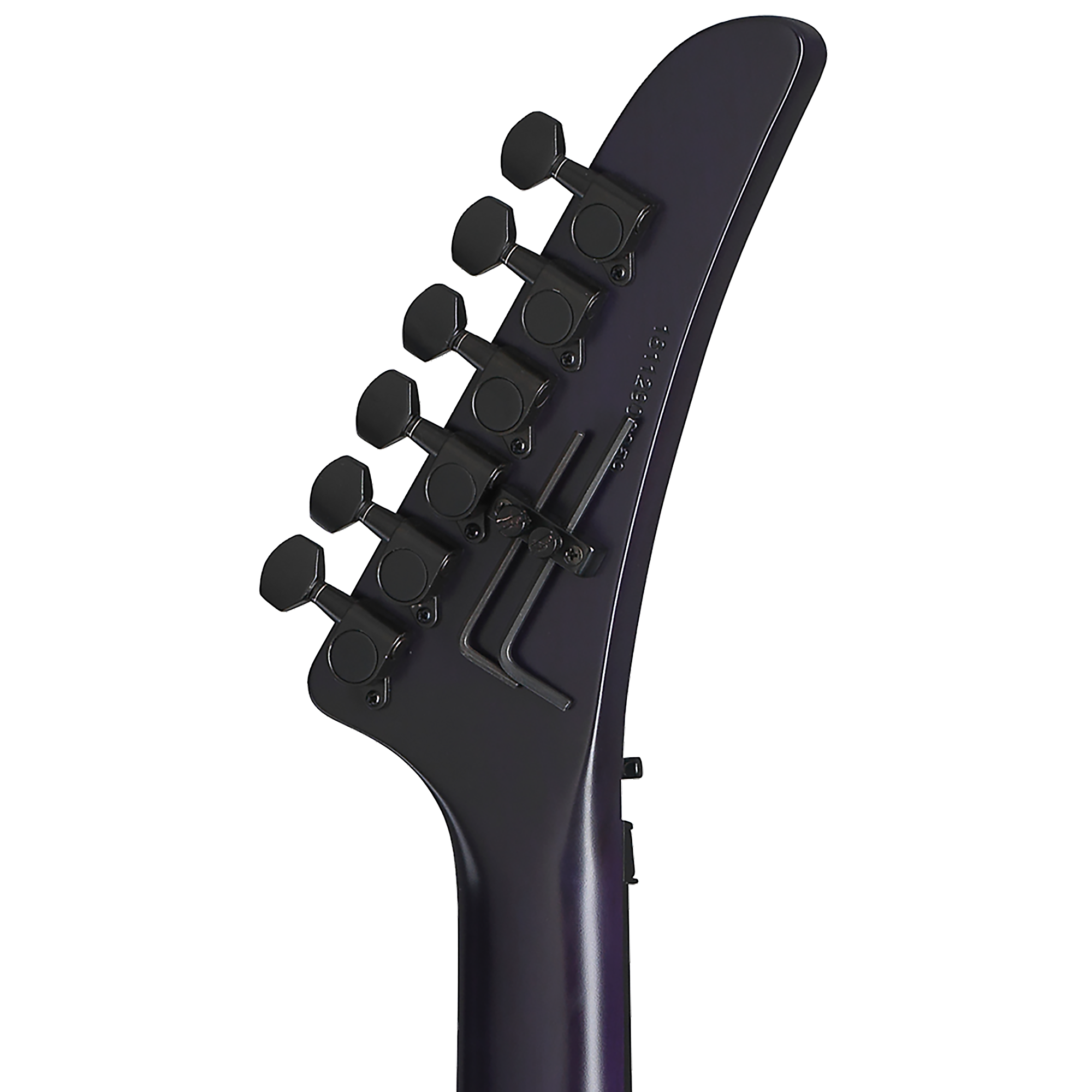 Kramer Assault Plus, Trans Purple Burst 일렉트릭 기타 헤드스톡 후면