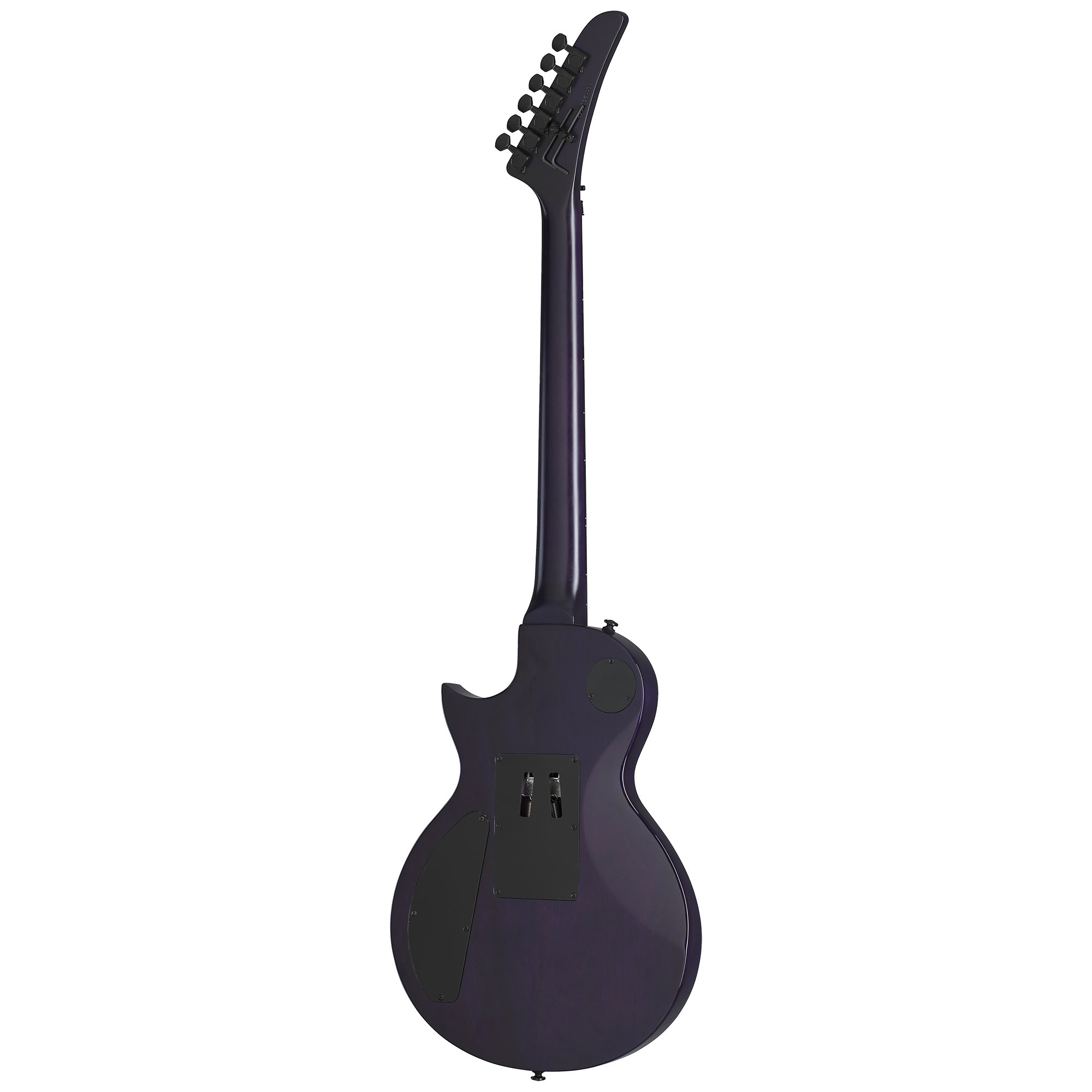 Kramer Assault Plus, Trans Purple Burst 일렉트릭 기타 후면 헤드스톡 및 튜너