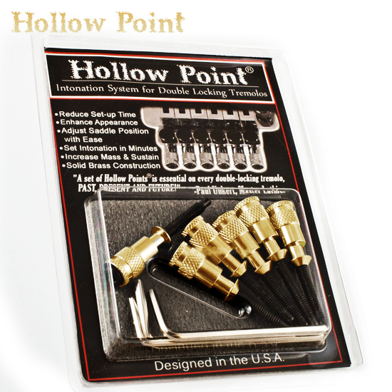[Hollow Point] Gold - Intonation System for Double Locking Tremolo - 브릿지 핀