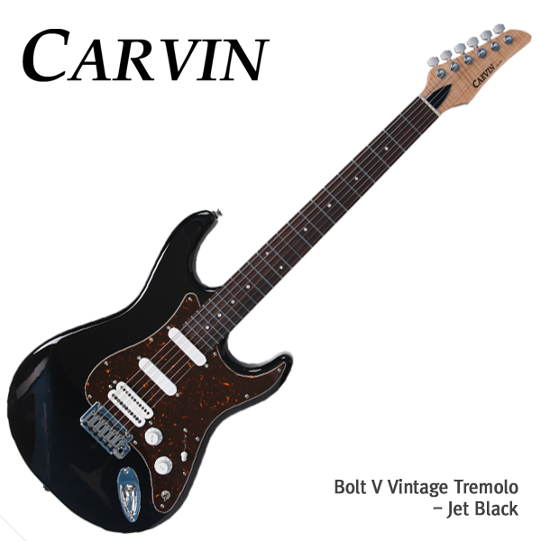 Carvin USA Bolt-V Vintage Tremolo - Jet Black