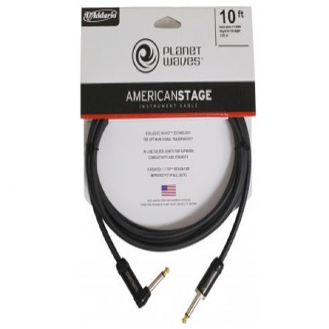 Planet Waves 악기케이블 American Stage 3m Right Angle (PW-AMSGRA-10)