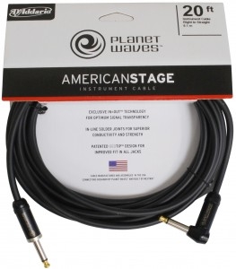 Planet Waves 악기케이블 American Stage 6m Right Angle (PW-AMSGRA-20)