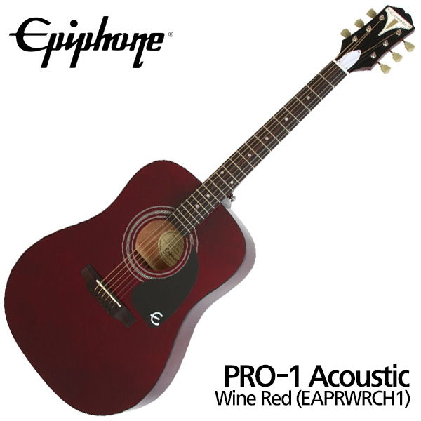 에피폰 Epiphone 통기타 PRO-1 어쿠스틱 와인 레드 (EAPRWRCH1)