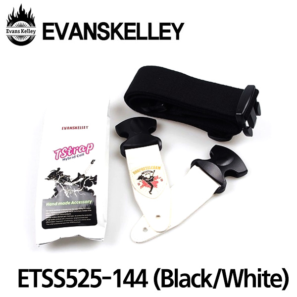 Evanskelley 스트랩 ETSS525-144 ROOPRETELCHAM (Black/White)