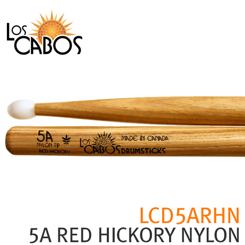 LOSCABOS 로스카보스 드럼스틱 LCD5ARHN 5A RED HICKORY NYLON TIP 5A 레드 히코리 나일론팁