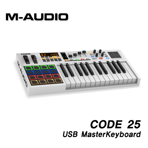 M-Audio USB 마스터키보드 CODE Series CODE 25 White