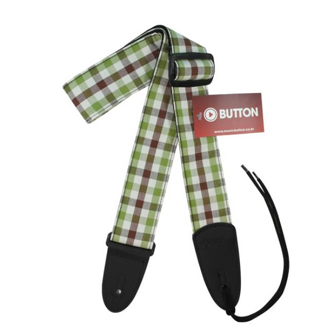 Button 스트랩 Check Strap BS-CH-10 Grass Green/Brown
