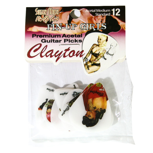 Clayton 그래픽피크 Susan Heidi Pin-Up Girls Acetal Medium Standard (12Pack) (SHPU12)