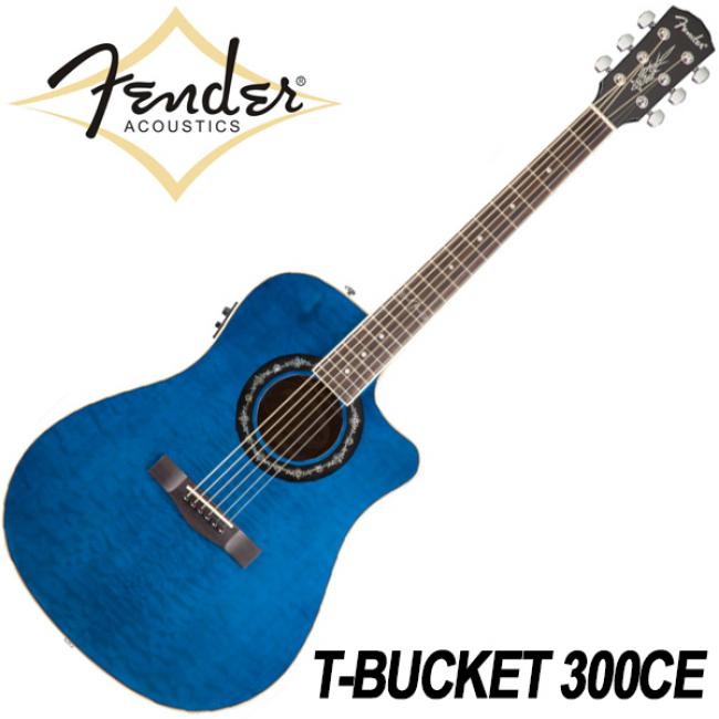 펜더 Fender 통기타 T-Bucket 300CE Trans Blue (096-8005-020)
