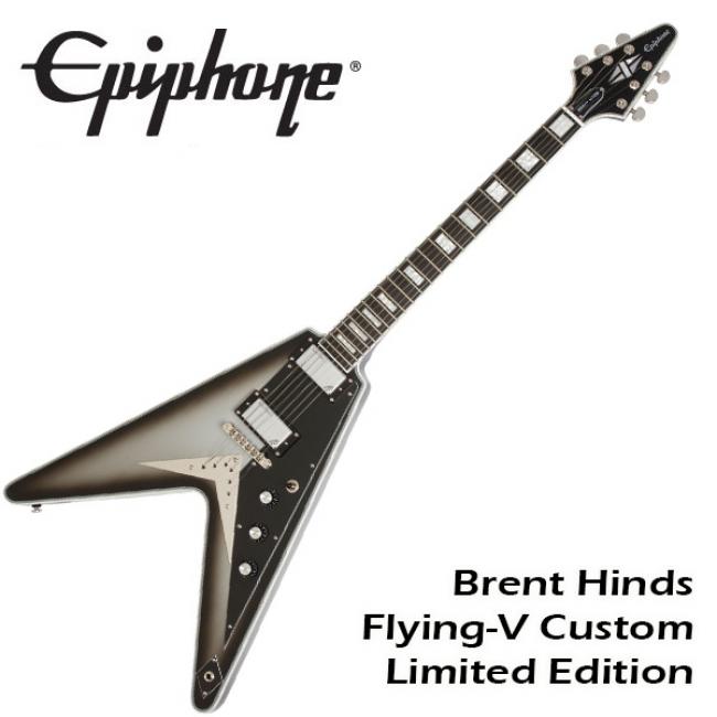 에피폰 Epiphone 일렉기타 Brent Hinds Flying-V Custom Limited Edition Silverburst (EDBHSBNH3)