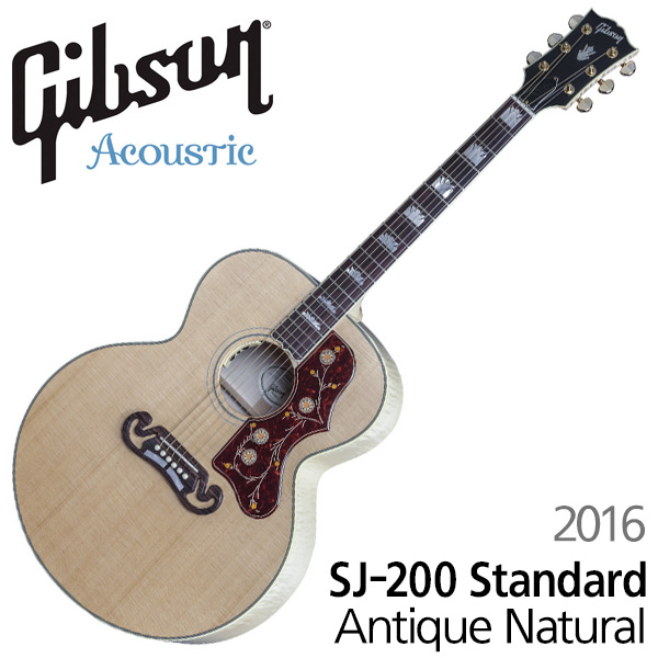 Gibson Acoustic SJ-200 Standard (2016) Antique Natural (SJ22ANGA1)