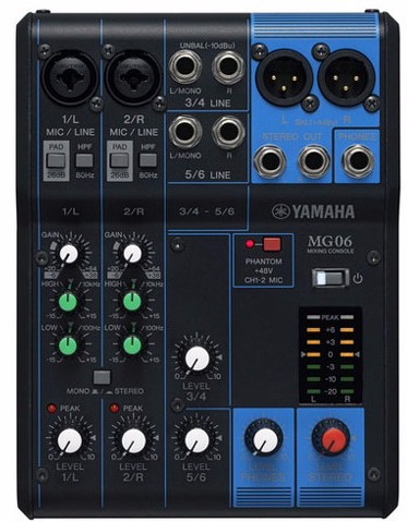 Yamaha 믹싱콘솔 MG06X