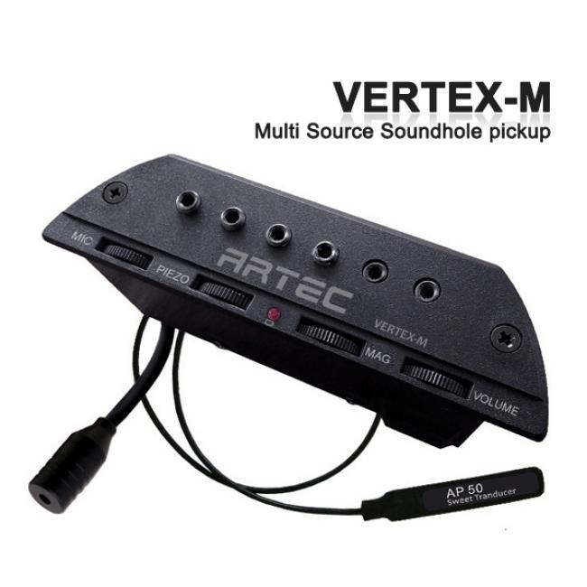 Artec 어쿠스틱 사운드홀픽업 Vertex-M 멀티소스(마그네틱+마이크+피에조)