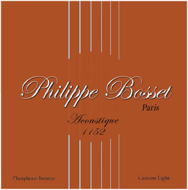 필립 보쎄 Philippe Bosset 통기타줄 포스포 브론즈 커스텀 라이트 ACP1152 011-052