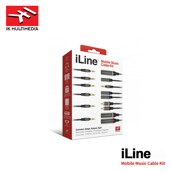 IK Multimedia iLine Mobile Music Cable Kit - 6가지 고품질 오디오 케이블 패키지