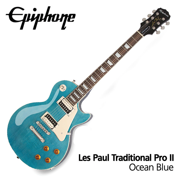 에피폰 Epiphone 일렉기타 Les Paul Traditional Pro II Ocean Blue (ENT2OBSNH3)