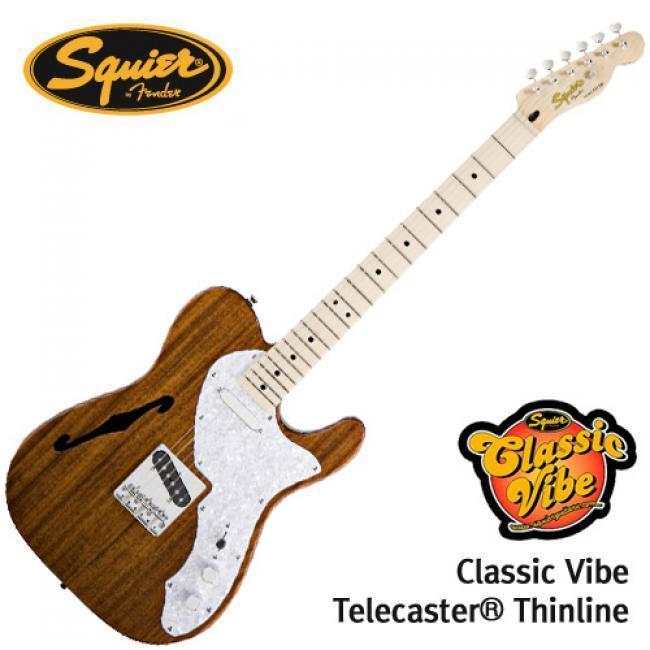Squier 일렉기타 Classic Vibe Telecaster Thinline Natural (030-3035-521)