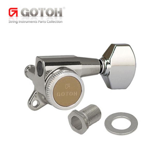 GOTOH 락킹 머신헤드 SG381-07L MGT (6 in Line 크롬)