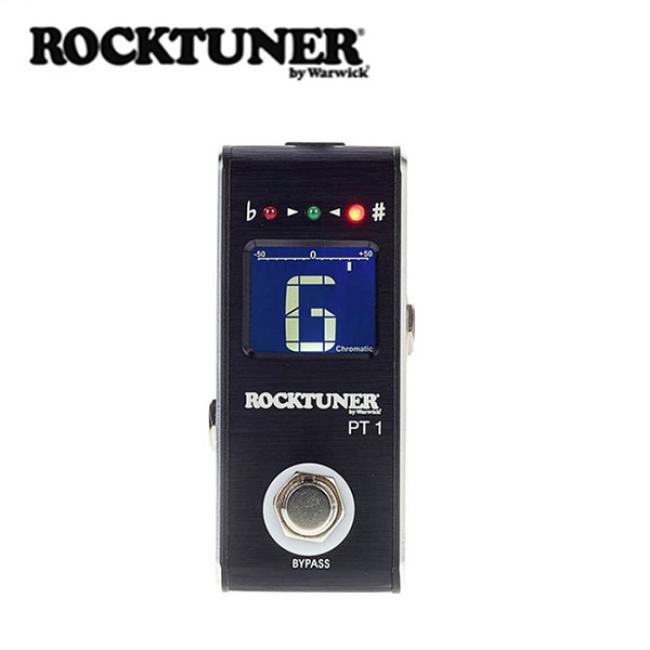 RockGear 크로매틱 미니 페달 튜너 RockTuner PT 1 Black (RT PT 1 BLK)