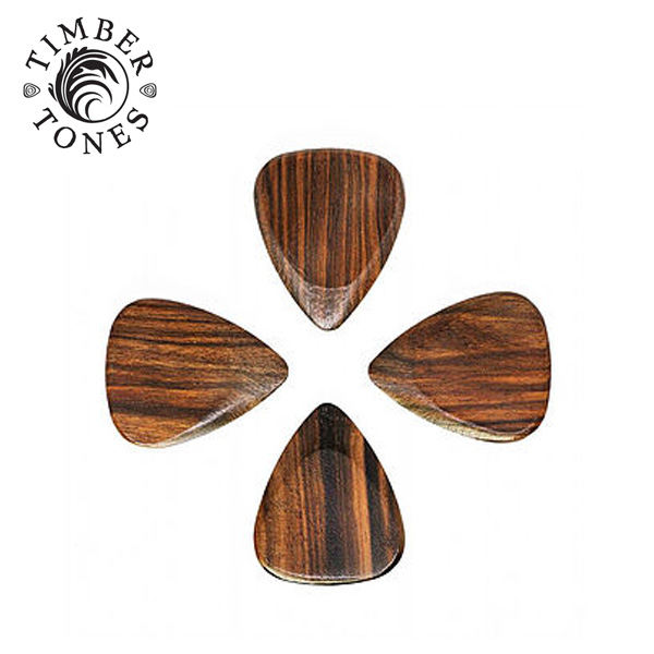 Timber Tones 피크 Macassar Ebony (4개)