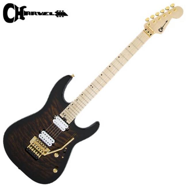 Charvel 일렉기타 PRO-MOD DK24 HH FR QM Root Beer Burst Maple 하드케이스 포함