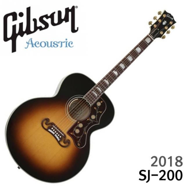 Gibson Acoustic SJ-200 2018 Vintage Sunburst (SJ22VSGA8)