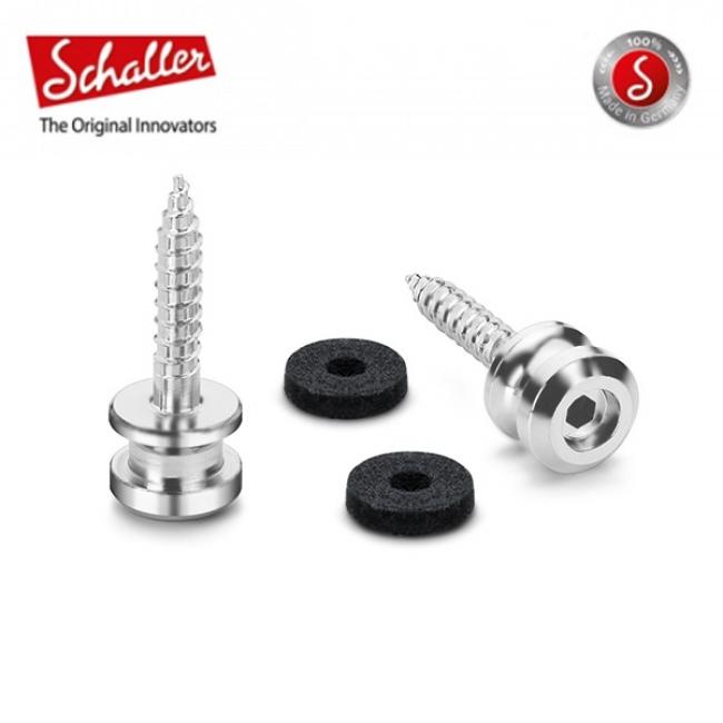 Schaller 교체용 스트랩 버튼 세트 S-Lock Replacement kit M Satin Chrome M/SC