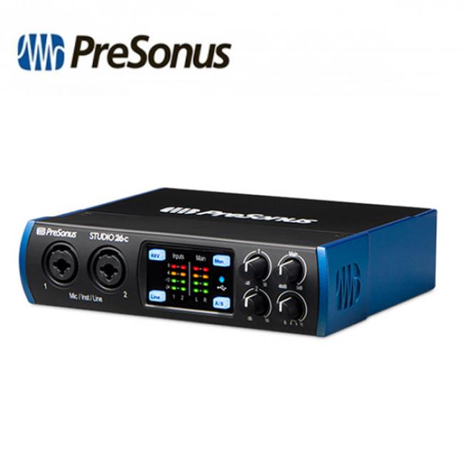 Presonus 포터블 오디오 인터페이스 2x4 USB-C Studio 26c