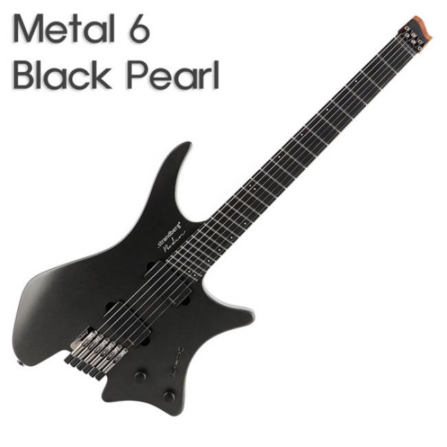 Fishman Fluence 픽업셋 Strandberg 일렉기타 Boden Metal 6현 (Black Pearl)
