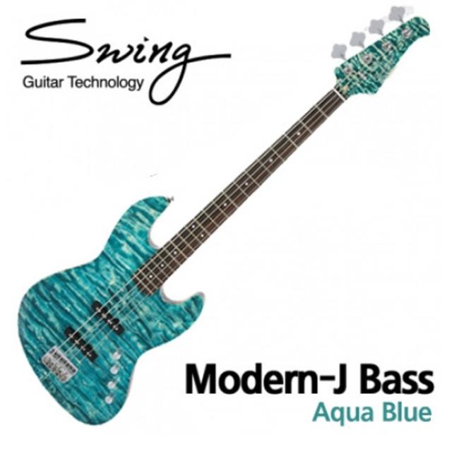 Swing 베이스 Modern - J Bass Aqua Blue