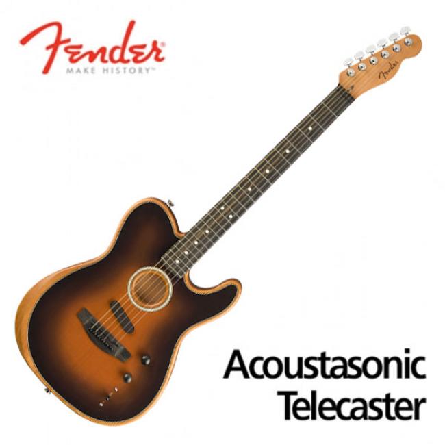 Fender USA American Acoustasonic Telecaster SB Sunburst 케이스 포함 (097-2013-232)