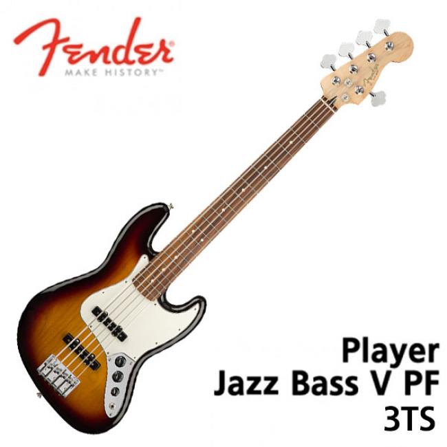 Fender Mexico Player Jazz Bass V PF Pau Ferro 3TS (014-9953-500) 5현 베이스