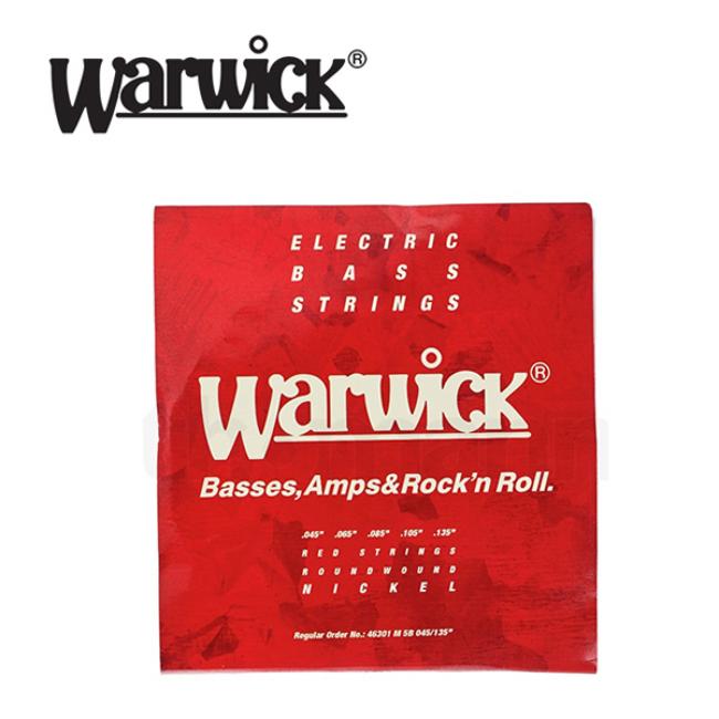 Warwick 베이스기타 스트링 RED Label Nickel 5현 (045-135)
