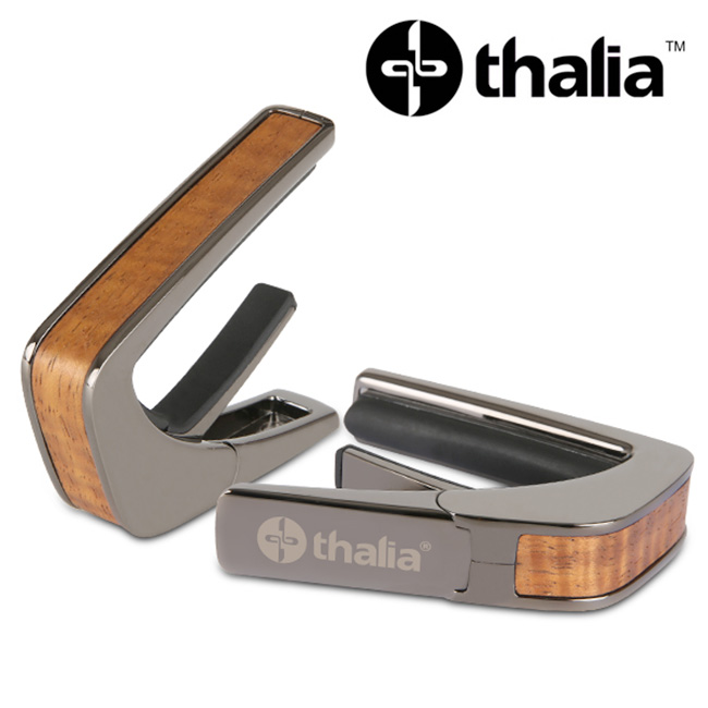 Thalia 카포 Black Chrome - Vintage Blonde Hawaiian Koa Inlay (B200-HK-VBL)