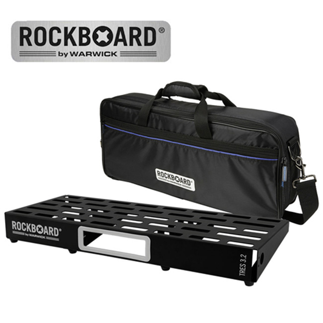 RockBoard 락보드 페달보드 & 케이스 TRES 3.2 with Pro Gig Bag (59.8cm X 23.6cm)
