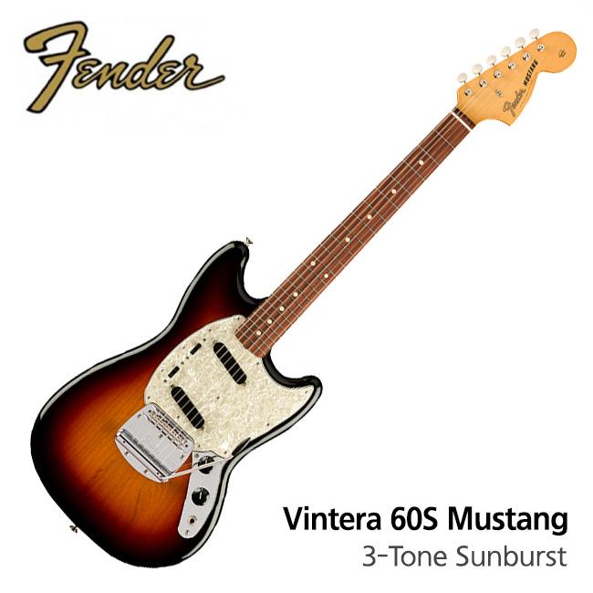 Fender Mexico Vintera 60s Mustang PF 3-Tone Sunburst (014-9783-300)