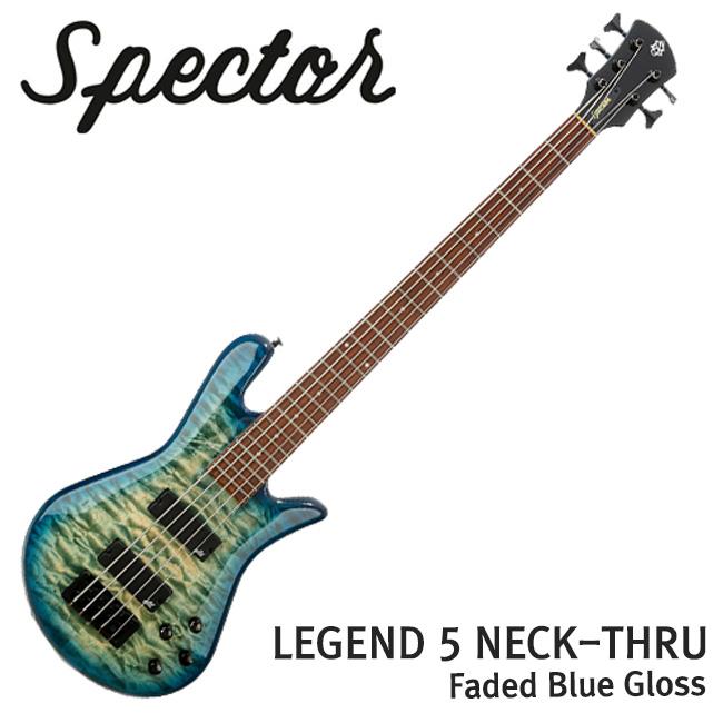 2020 Spector Bass의 귀환!! 넥쓰루 방식의 고유한 울림과 Aguilar DCB 픽업셋+ OBP-2 프리앰프Circuit의 조합!! Spector 스펙터 베이스 Legend 5 Neck Thru Faded Blue Gloss 5현