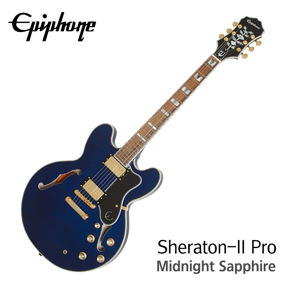 Epiphone 에피폰 일렉기타 Sheraton-II Pro Midnight Sapphire (ETSPMSGH1)