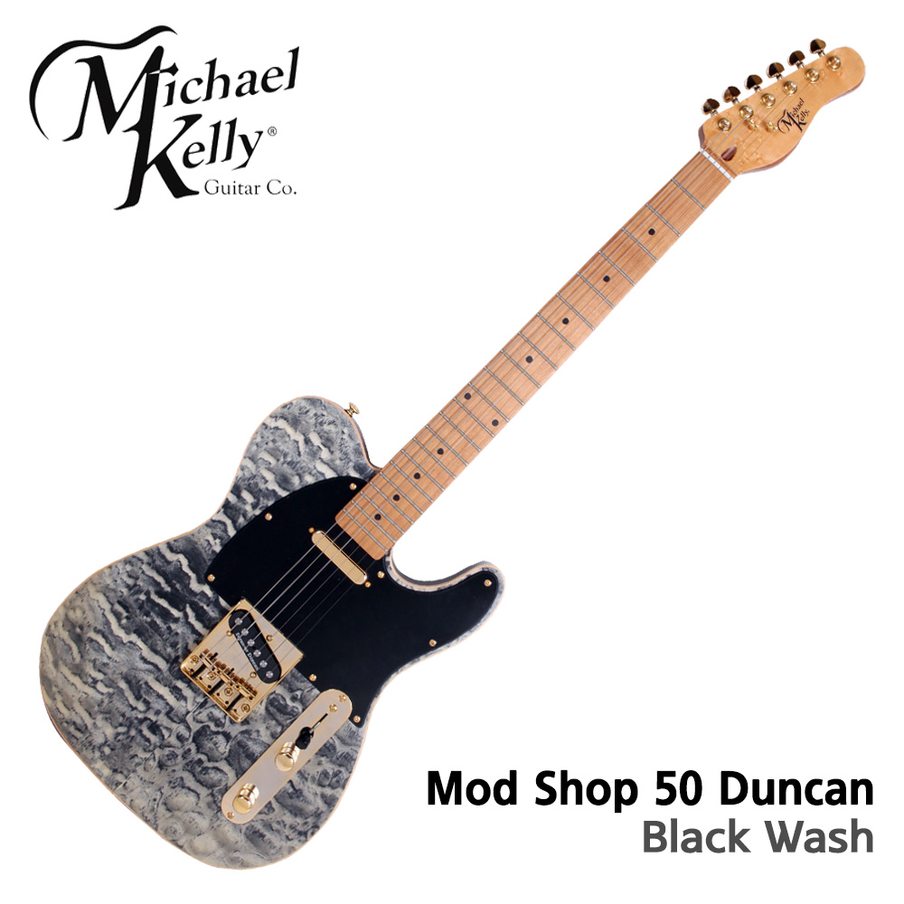 MICHAEL KELLY 일렉기타 Mod Shop 50 Duncan Black Wash (MK50MBWMSN)