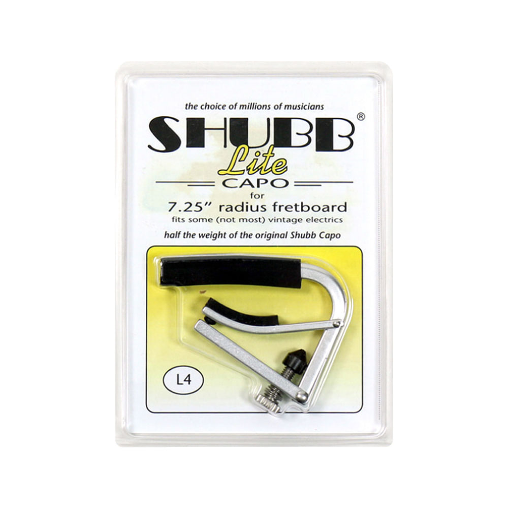 Shubb 가벼운 기타카포 Capo Lite L4 (7.25” radius fretboard)