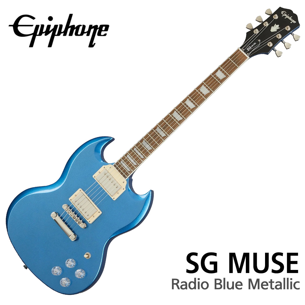 에피폰 Epiphone 일렉기타 SG Muse Radio Blue Metallic (ENMSRBMNH1)