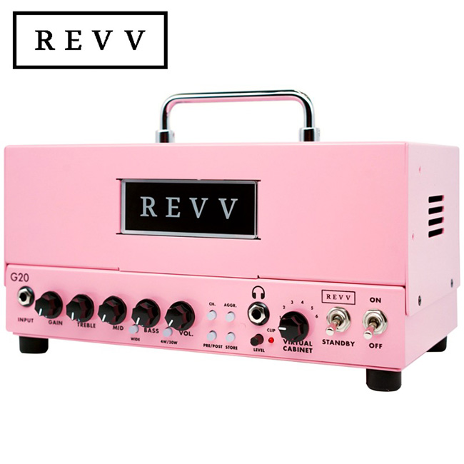 Revv 풀진공관 앰프헤드 G20 Shell Pink 20/4 Watt