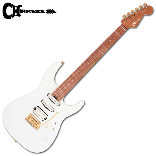 Charvel 일렉기타 PRO-MOD DK24 HSS 2PT - Snow White (Caramelized Maple Fingerboard)