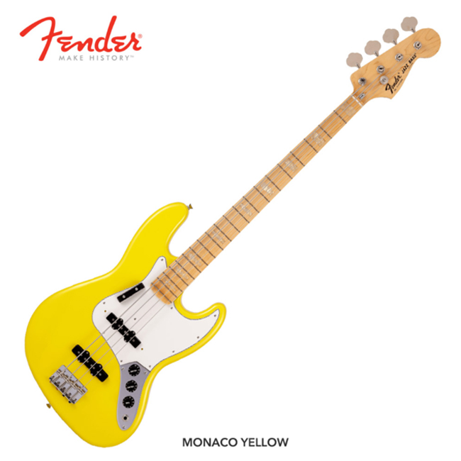 Fender Japan Limited International Color Jazz Bass MN MONACO YELLOW (564-2102-387)