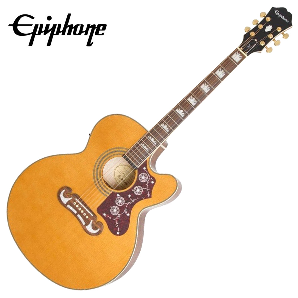 에피폰 Epiphone 통기타 J-200EC Studio 빈티지 네츄럴 (EEJ2VNGH1)