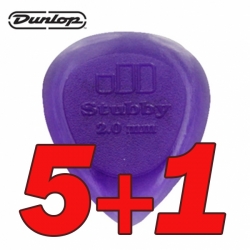 다섯개 사면 하나 더! Dunlop 피크 Stubby Jazz 2.0mm [474R2.0]