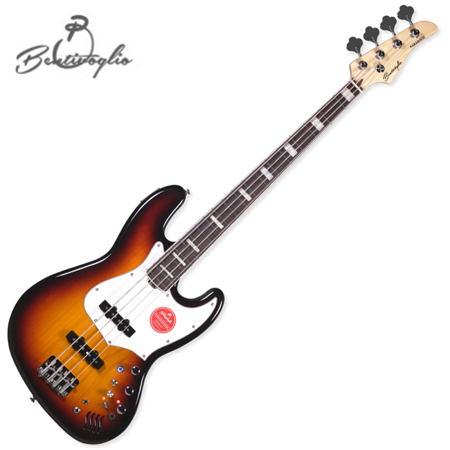 벤티볼리오 Bentivoglio 베이스기타 Parabolic Deluxe JD5A 3-Tone Sunburst