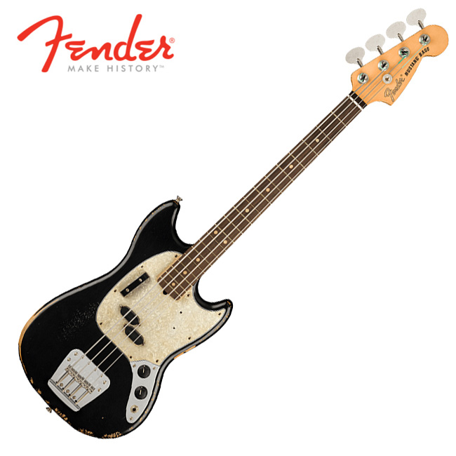 Fender Mexico JMJ Mustang Bass RW Black (014-4060-306)