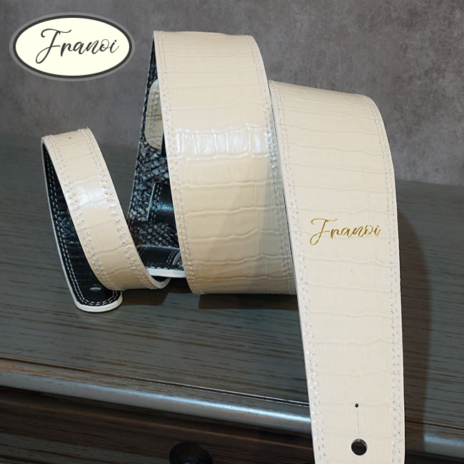 Franoi 프라노이 이태리 양면 스트랩 블랙앤화이트 아나콘다 CR645T BW